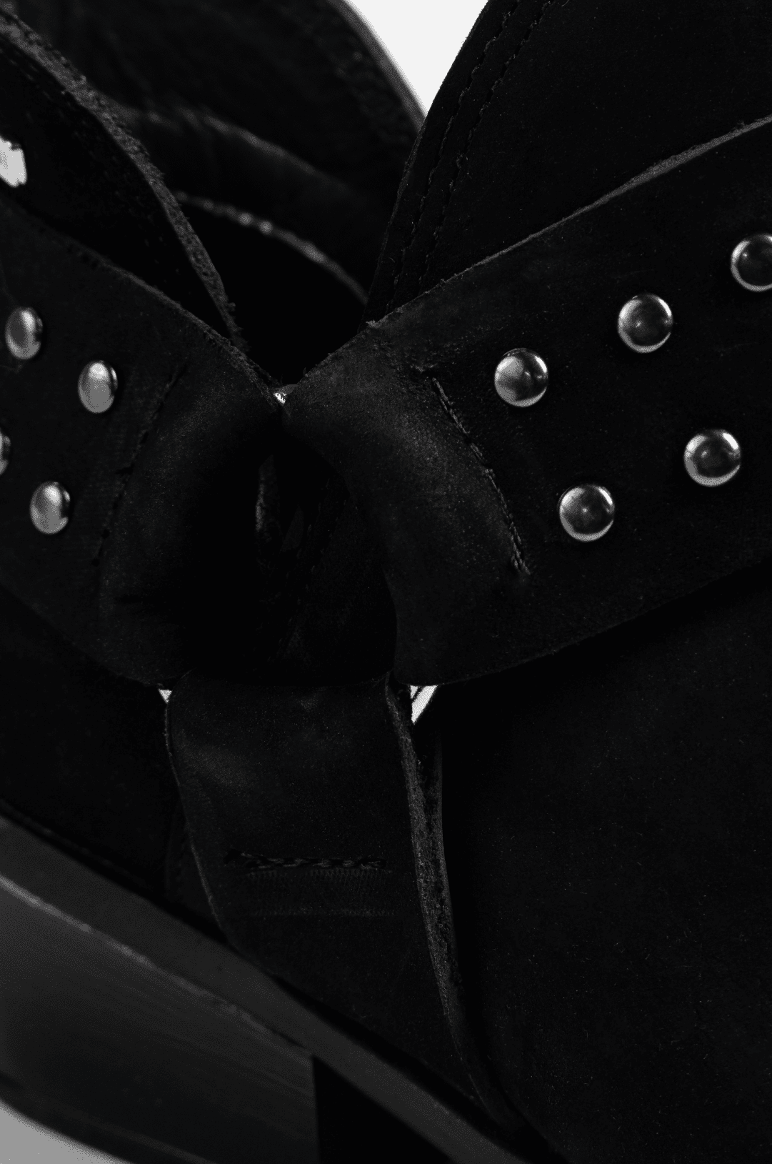 BOTINES PARA MUJER CHIC CUERO NEGRO