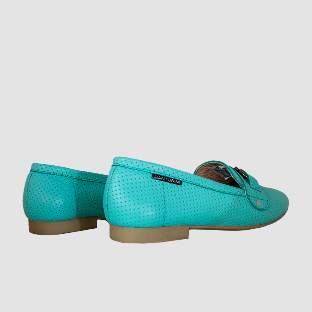 BALETAS PARA MUJER TERNI CUERO VERDE