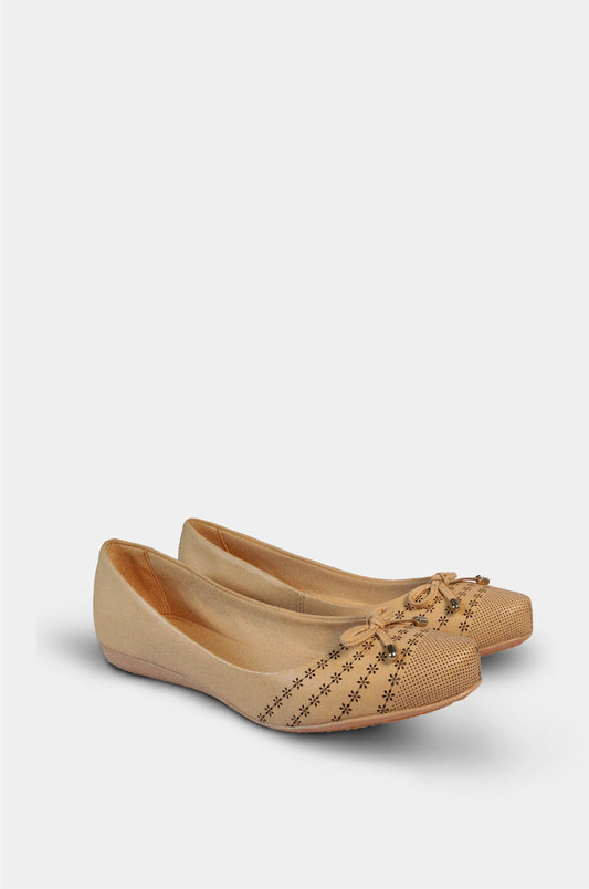 BALETAS PARA MUJER JOUD CUERO BEIGE