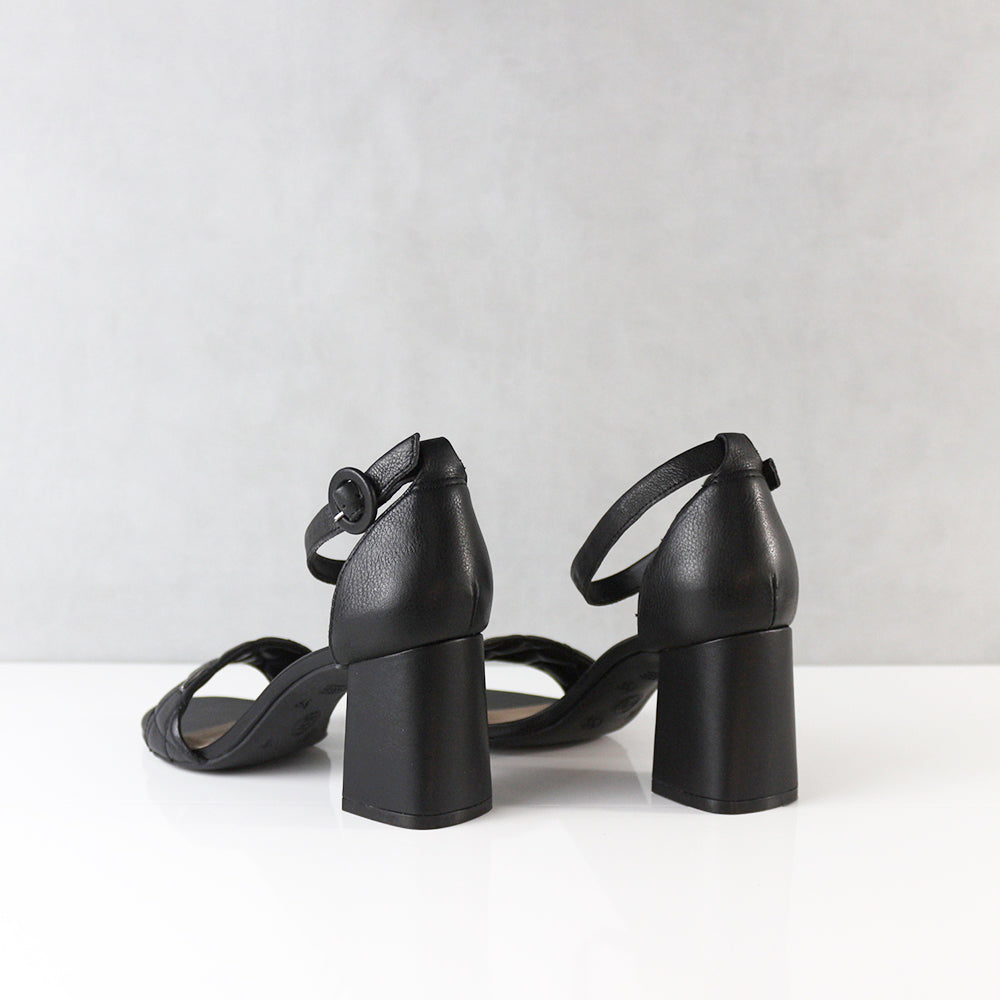 SANDALIAS PARA MUJER INGRID CUERO NEGRO