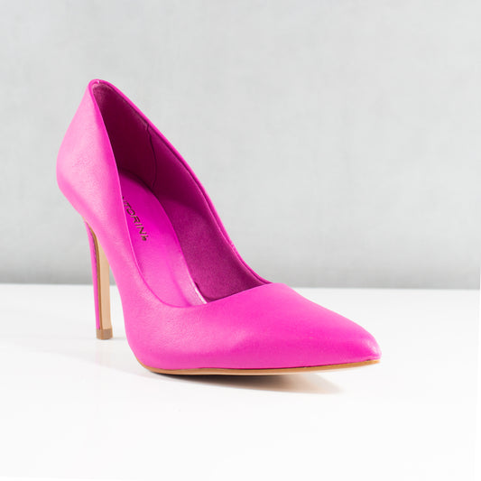 TACONES PARA MUJER NICOLE CUERO PINK