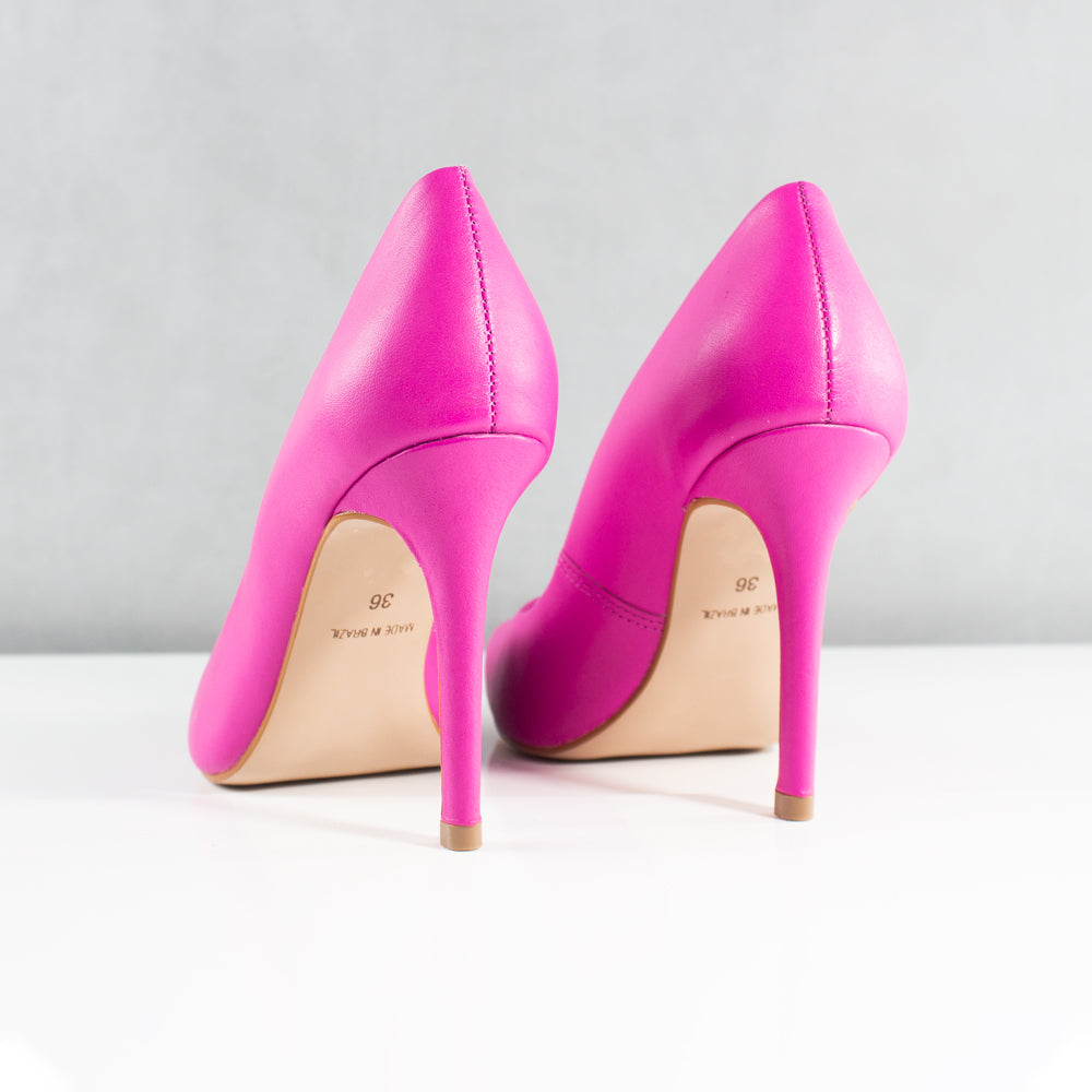 TACONES PARA MUJER NICOLE CUERO PINK
