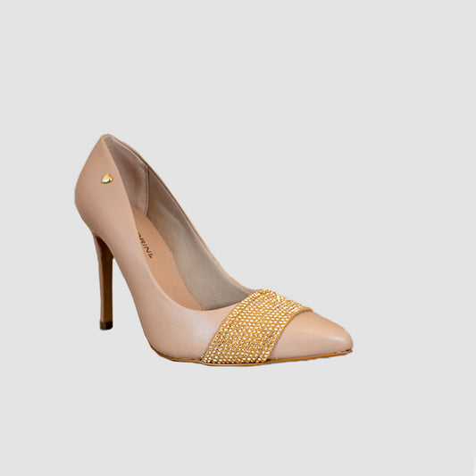 TACONES PARA MUJER QUINO CUERO NUDE