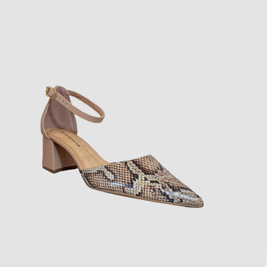 TACONES PARA MUJER KALI CUERO ANIMAL PRINT