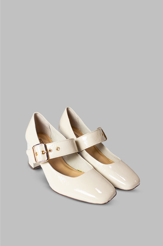 TACONES PARA MUJER GIOVANNA CUERO BEIGE