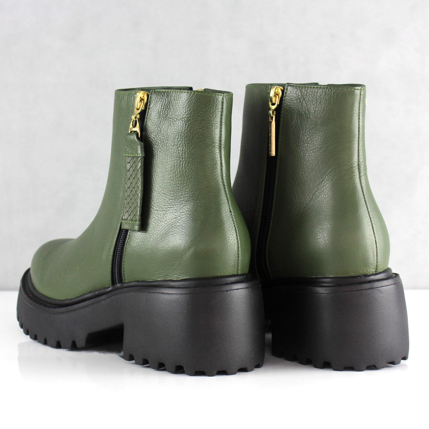 BOTINES PARA MUJER TANIA CUERO VERDE