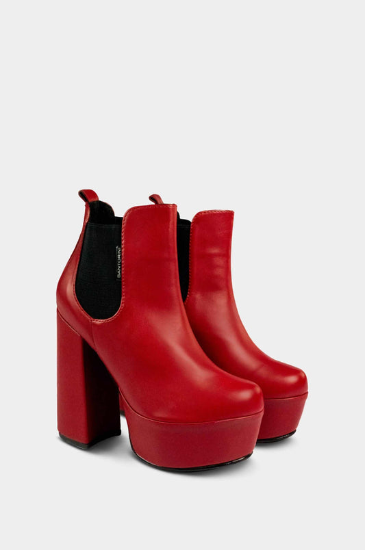 BOTINES PARA MUJER AVILE ROJO