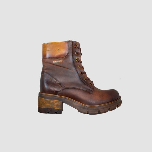 BOTINES PARA MUJER SEBANA CUERO CAFE