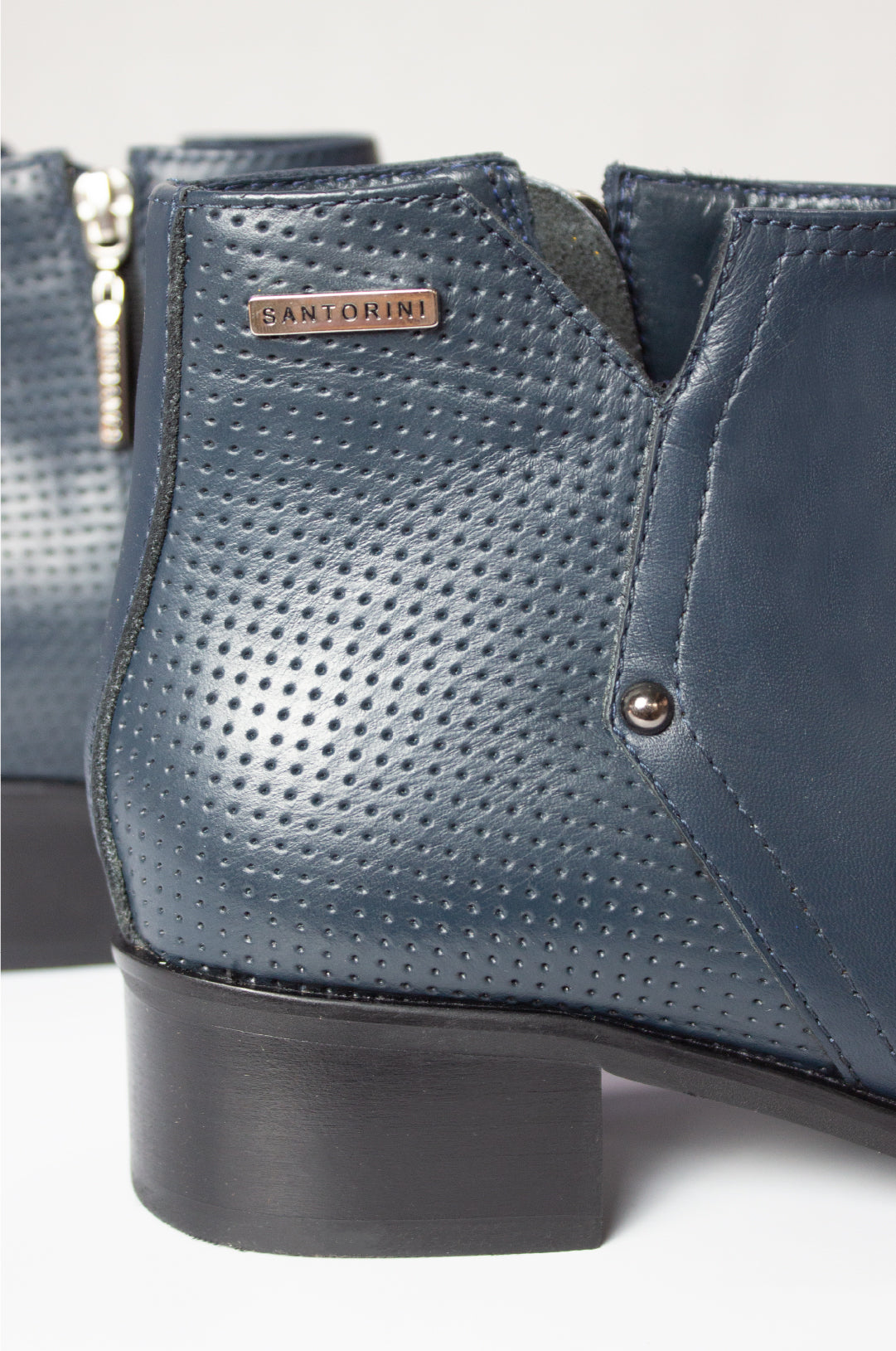 BOTINES PARA MUJER NILUS CUERO AZUL