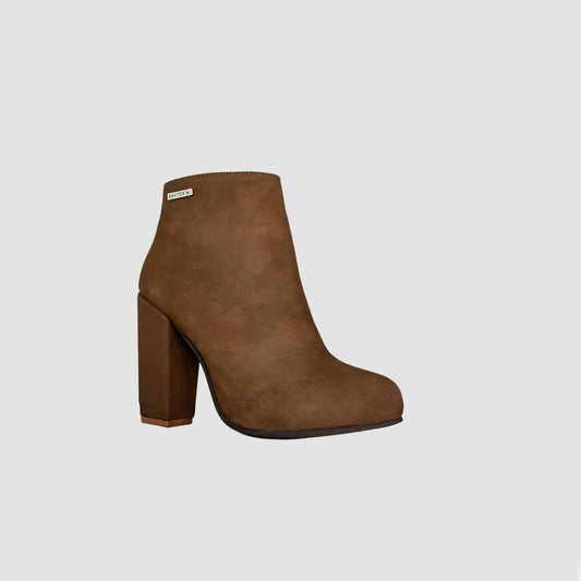 BOTINES PARA MUJER FARISA CUERO MIEL