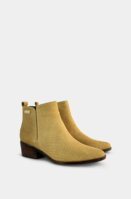 BOTINES PARA MUJER BOHO CUERO TAUPE