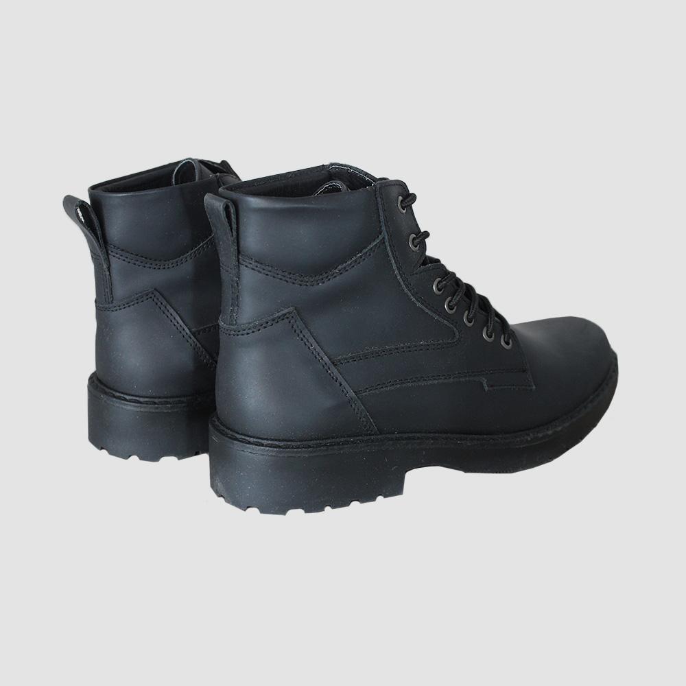BOTINES PARA HOMBRE WOLKER CUERO NEGRO