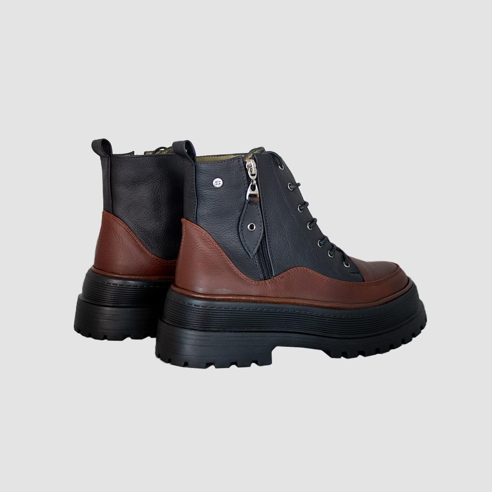 BOTINES PARA MUJER CARLA CUERO MIEL