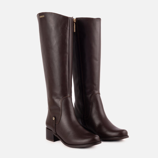 BOTAS PARA MUJER AFRODITA CUERO CAFE