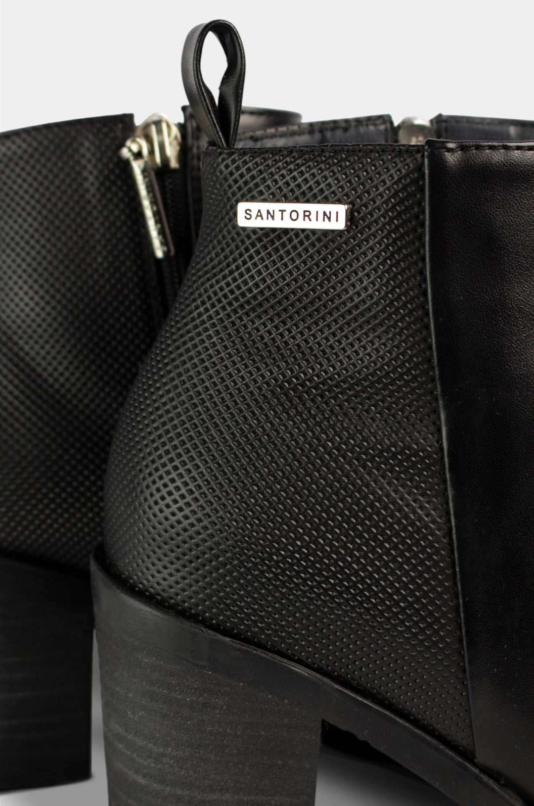 BOTINES PARA MUJER LANA NEGRO