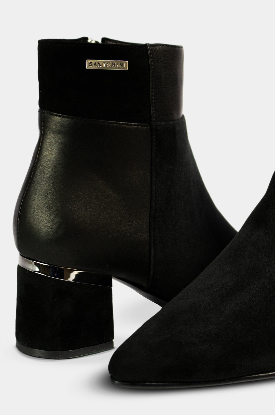 BOTINES PARA MUJER ISABELLA CUERO NEGRO