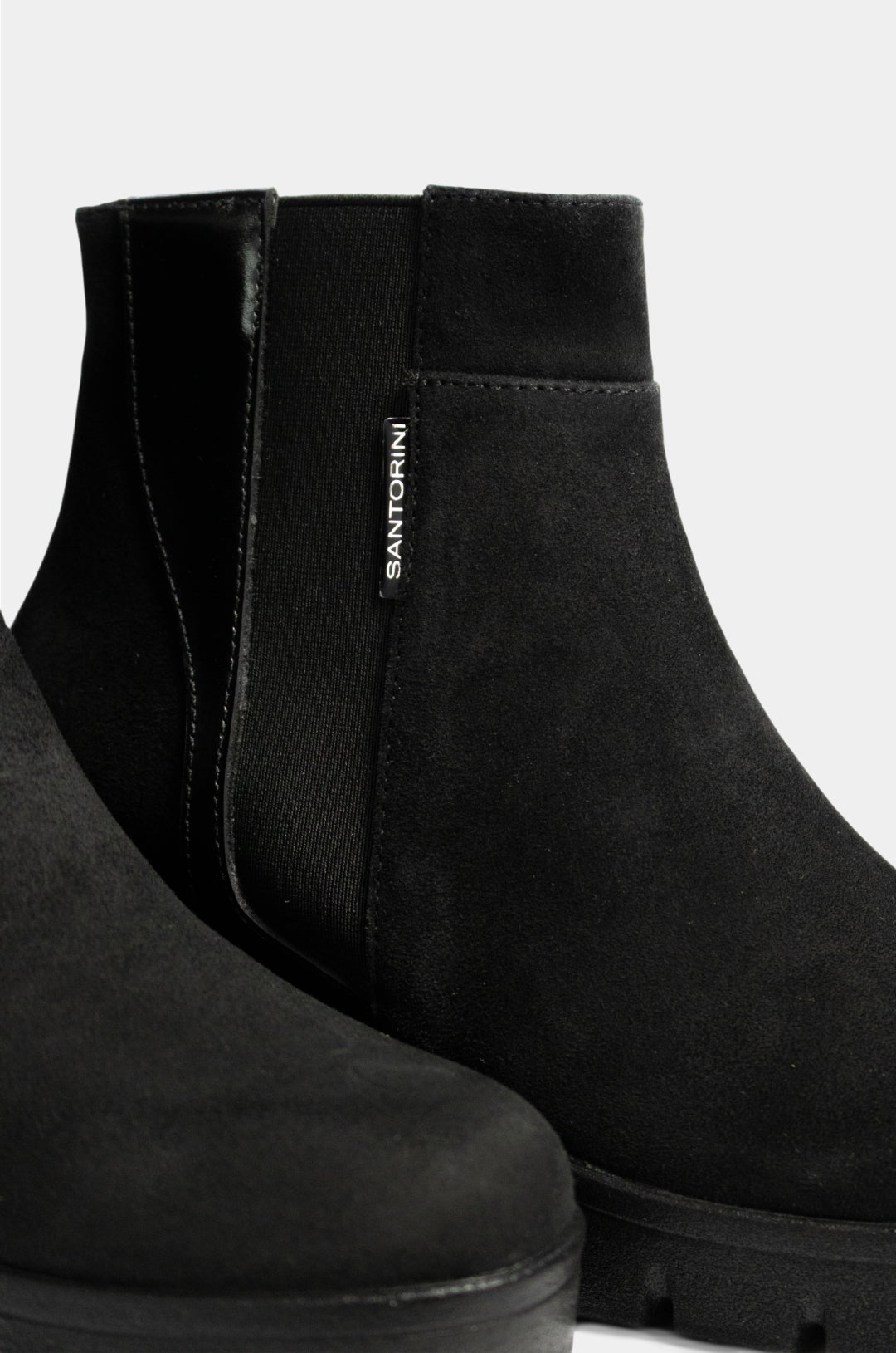 BOTINES PARA MUJER REINA CUERO NEGRO