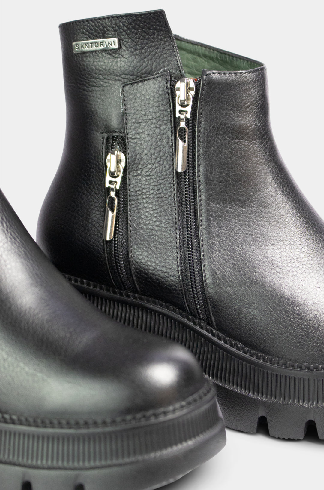 BOTINES PARA MUJER ZOE CUERO NEGRO
