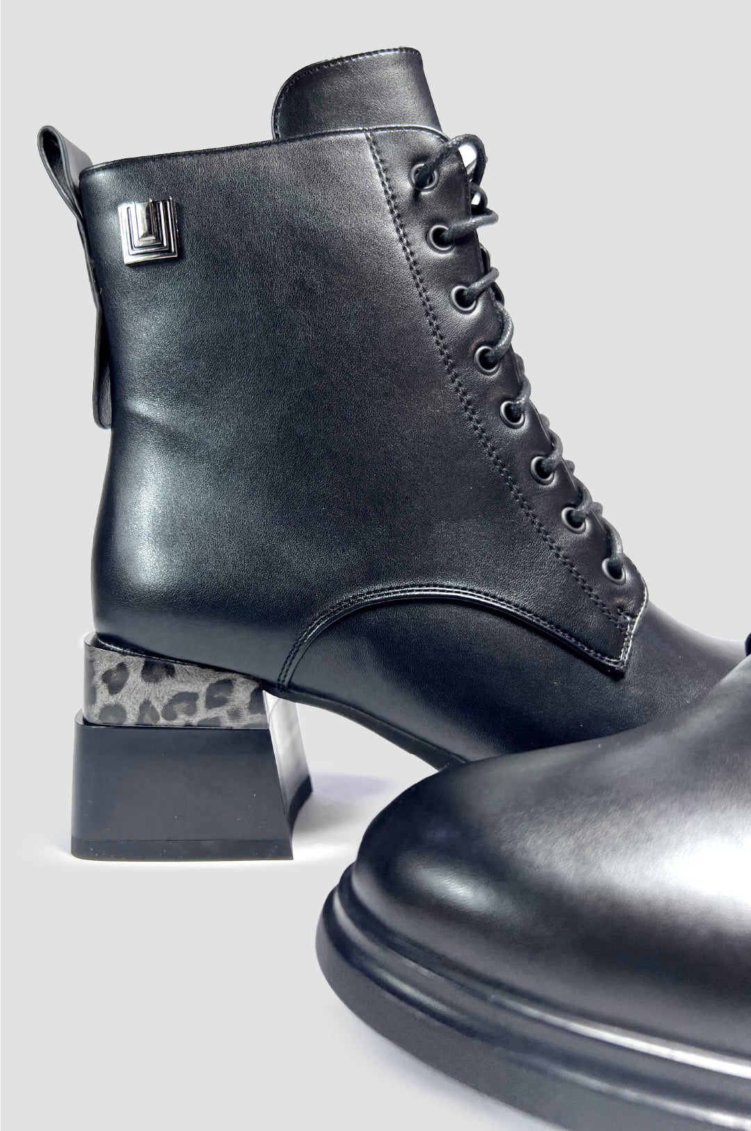 BOTINES PARA MUJER NERA NEGRO
