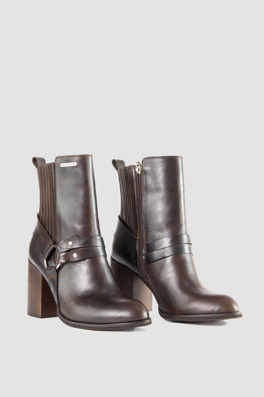 BOTINES PARA MUJER ANNAIS CAFÉ