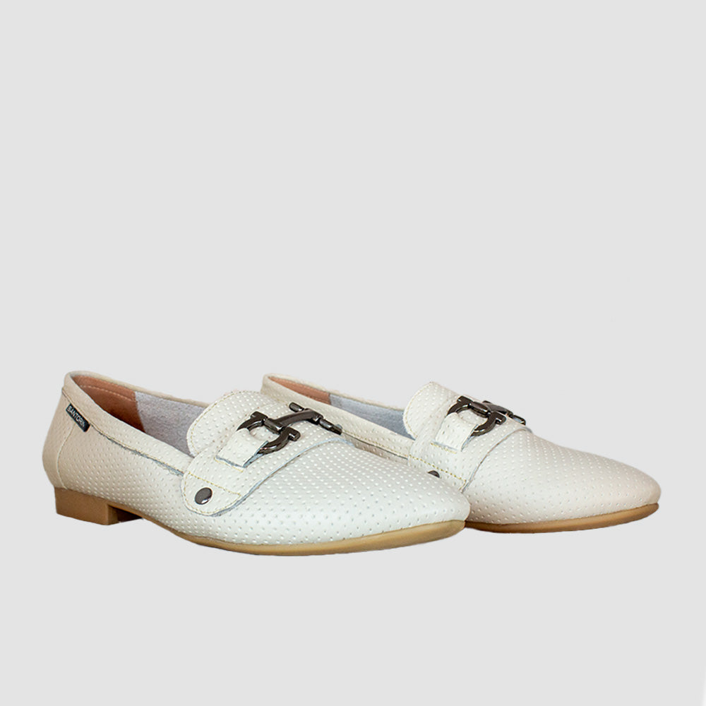 BALETAS PARA MUJER TERNI CUERO BEIGE