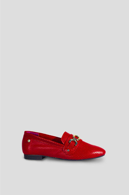 BALETAS PARA MUJER TERNI CUERO ROJO