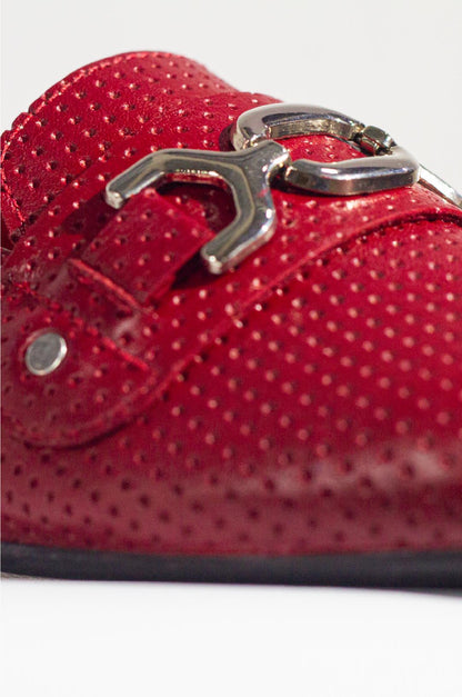 BALETAS PARA MUJER TERNI CUERO ROJO
