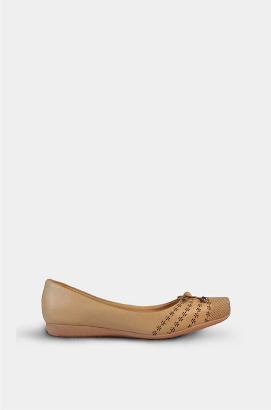 BALETAS PARA MUJER JOUD CUERO BEIGE