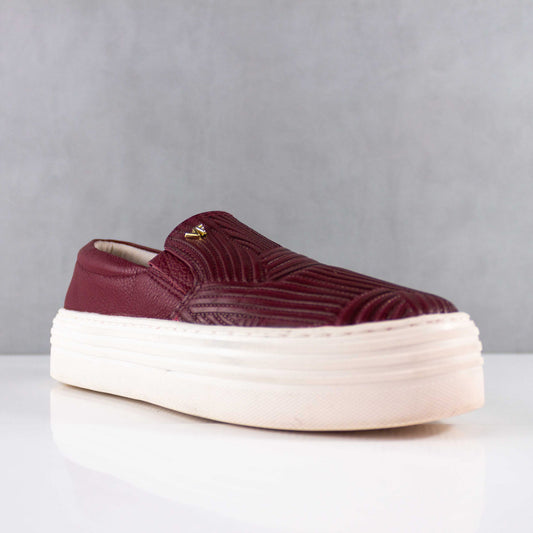 TENIS PARA MUJER IASMIN CUERO VINOTINTO