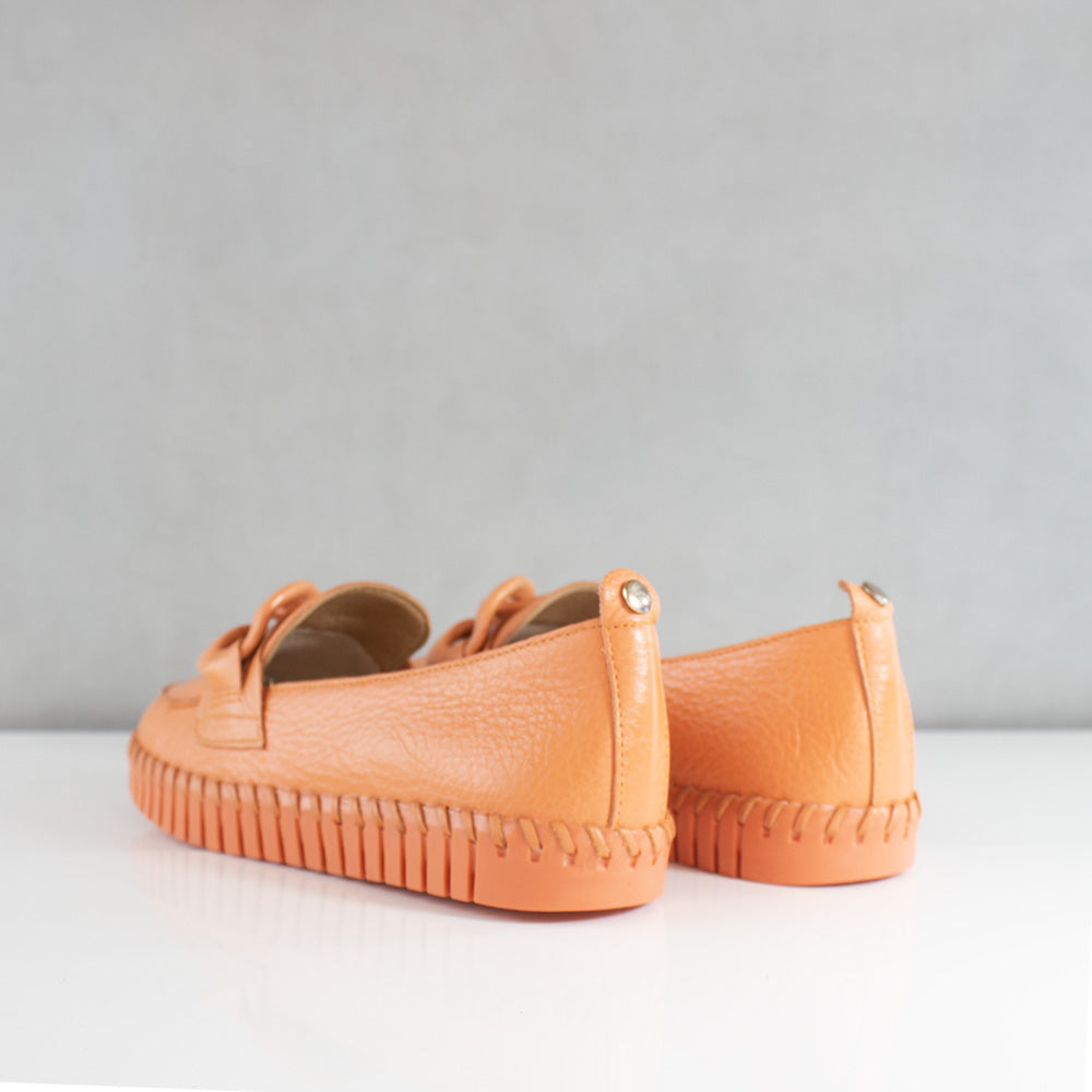 ZAPATOS PARA MUJER MELINA CUERO NARANJA
