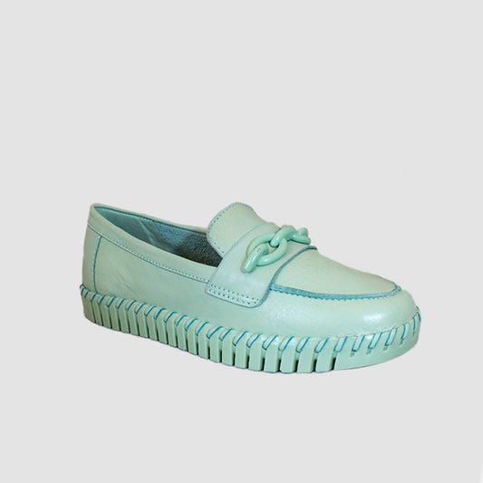 ZAPATOS PARA MUJER SOLAN CUERO VERDE