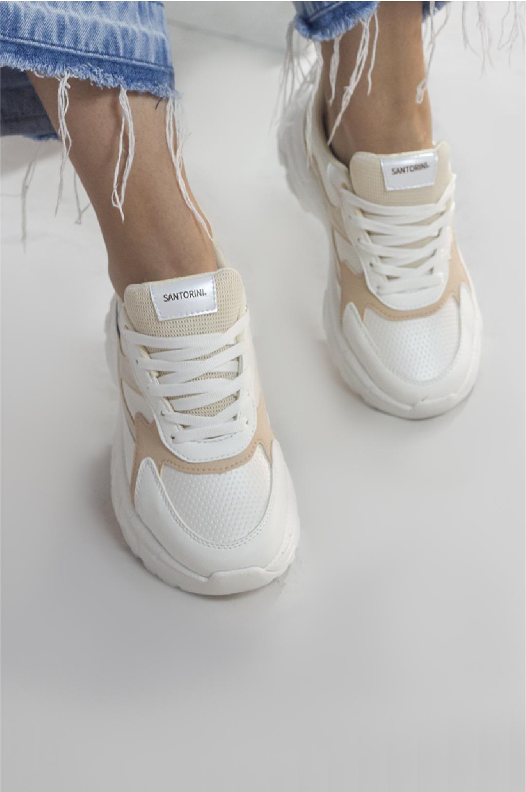 TENIS PARA MUJER DINAMO BEIGE