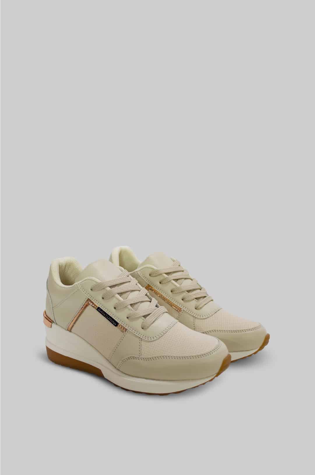 TENIS PARA MUJER SAMI BEIGE