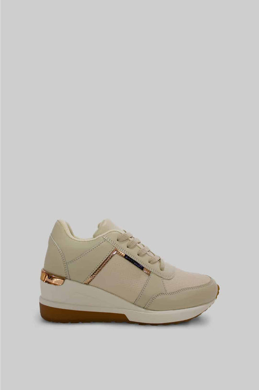 TENIS PARA MUJER SAMI BEIGE