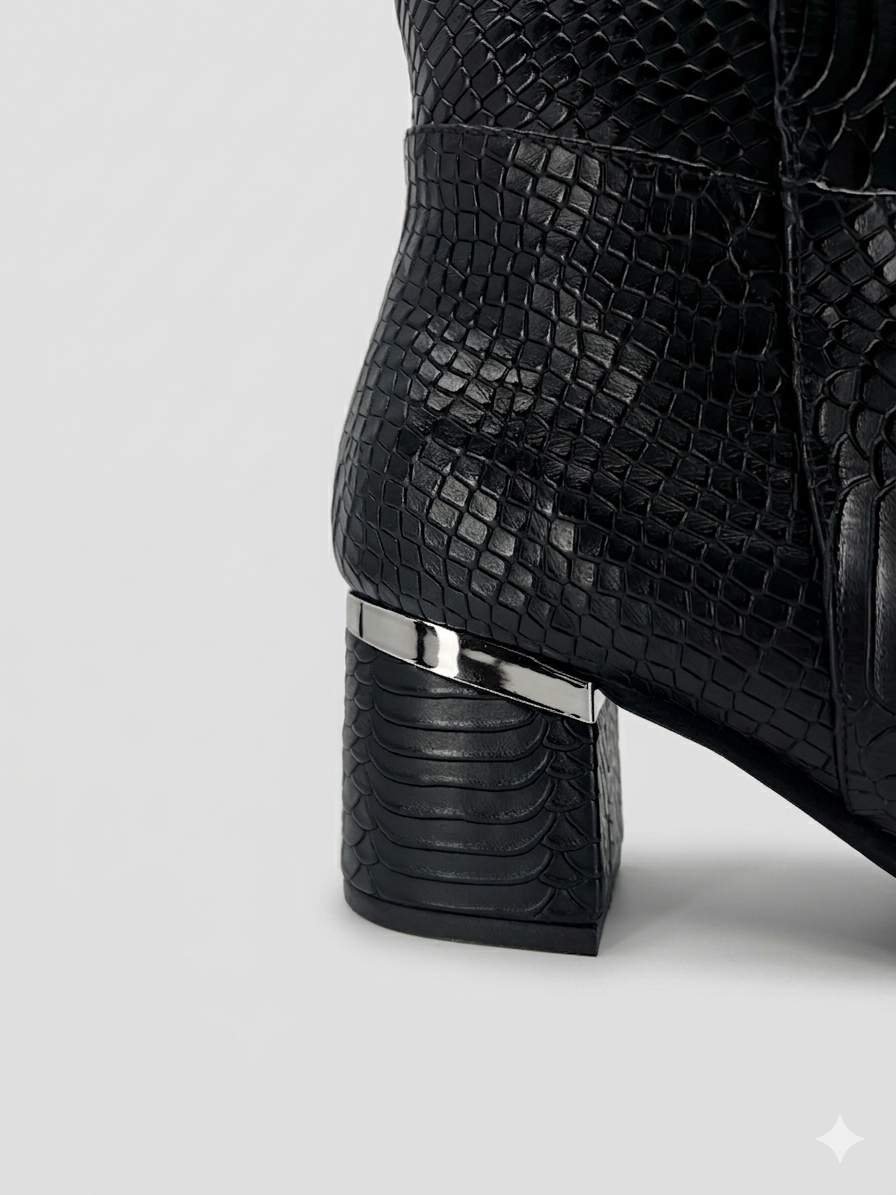 BOTAS PARA MUJER VALKIRIA CUERO NEGRO