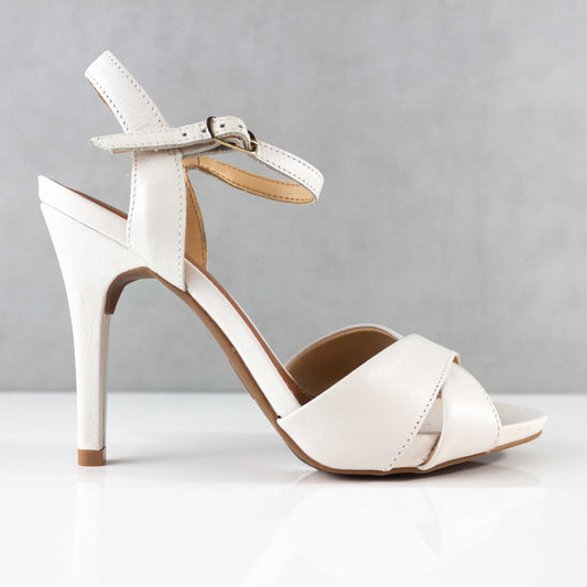 SANDALIAS PARA MUJER ELLEN CUERO BLANCO