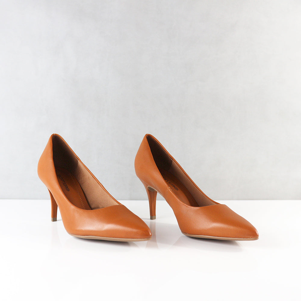 TACONES PARA MUJER NEW CUERO MIEL