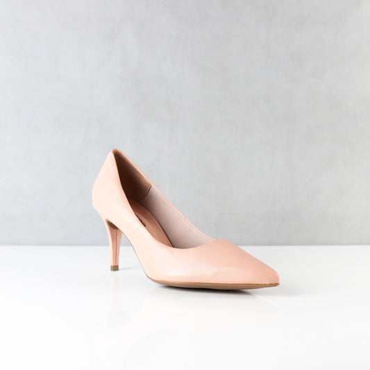 TACONES PARA MUJER NEW CUERO NUDE