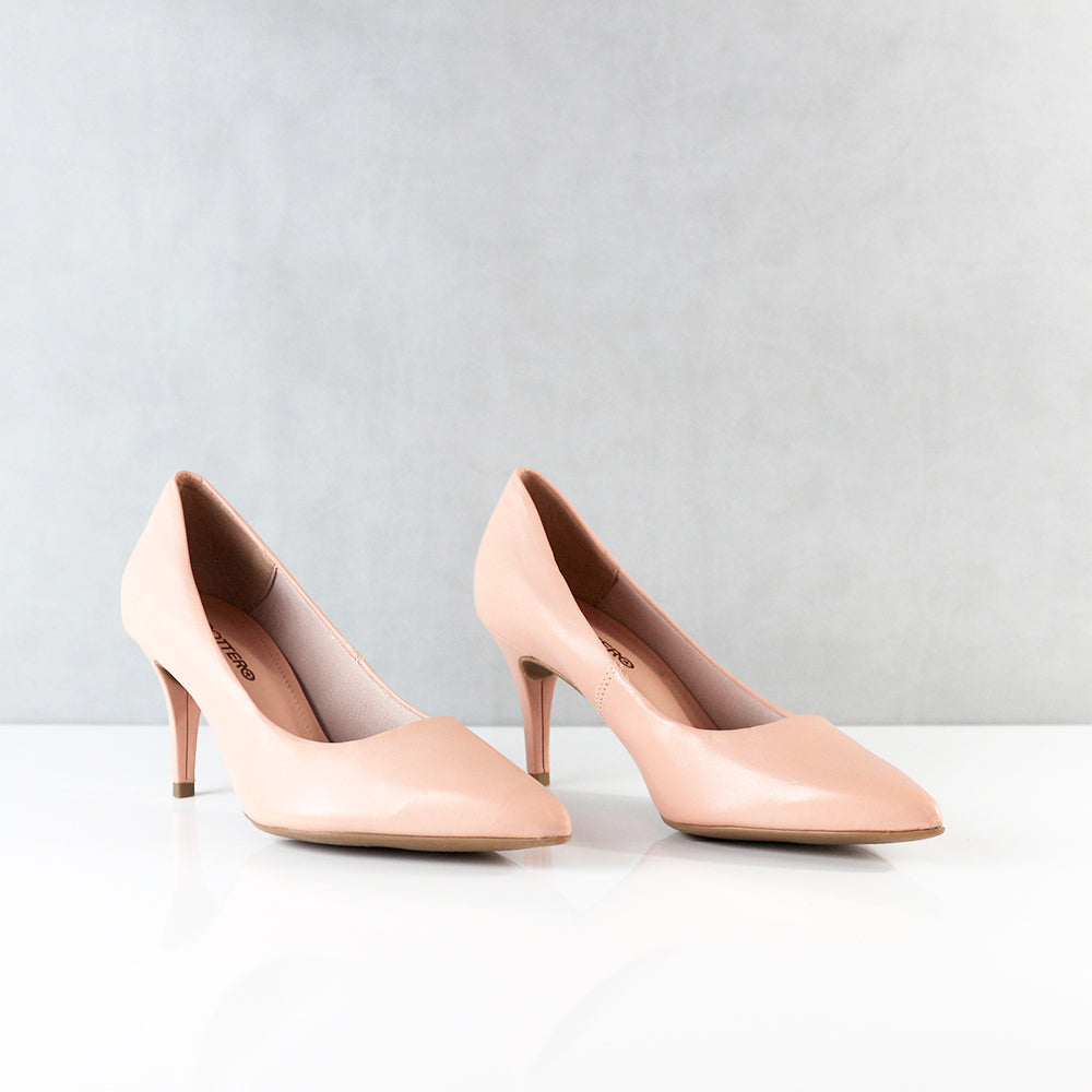 TACONES PARA MUJER NEW CUERO NUDE