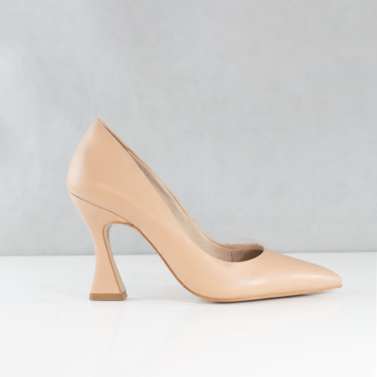 TACONES PARA MUJER LUCIA CUERO BEIGE