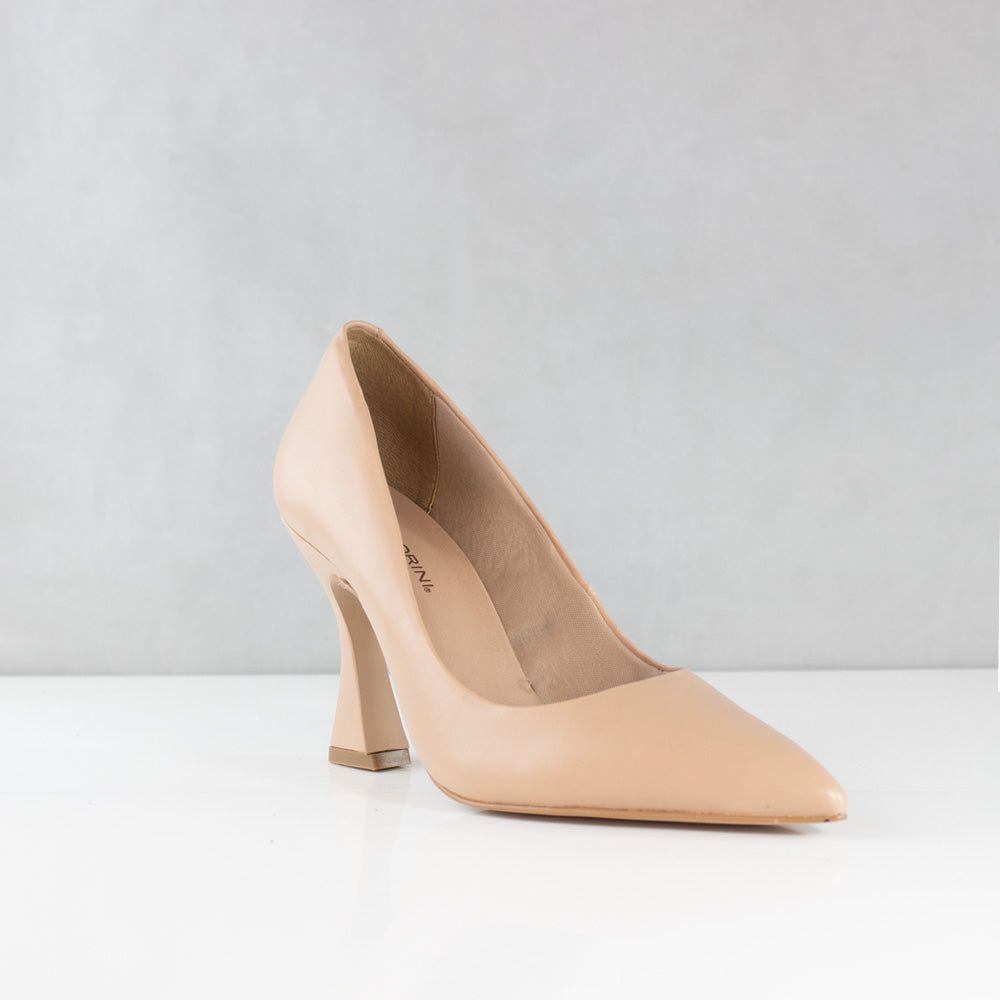 TACONES PARA MUJER LUCIA CUERO BEIGE