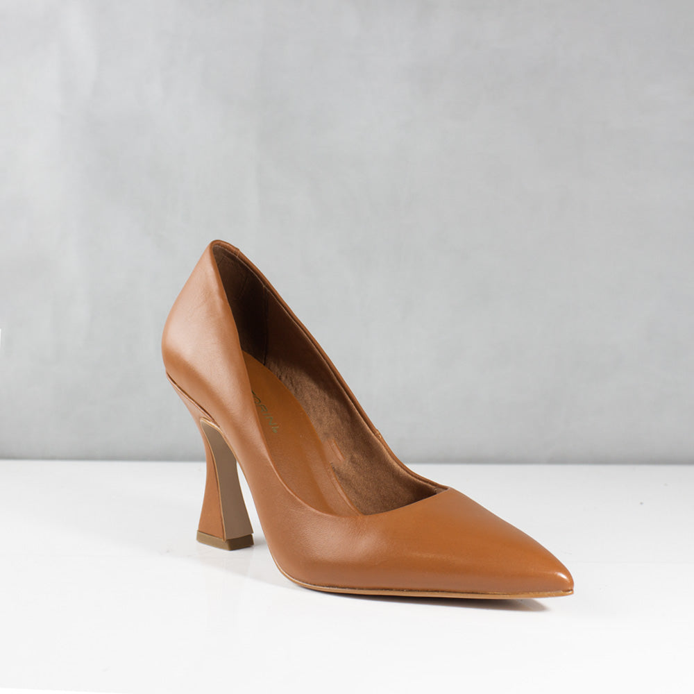 TACONES PARA MUJER LUCIA CUERO CAMEL