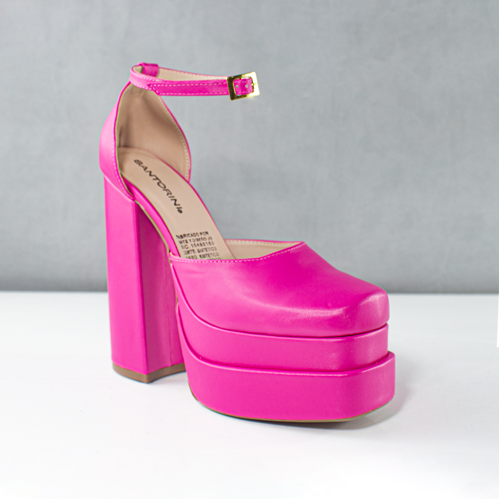 TACONES PARA MUJER KALY FUCSIA