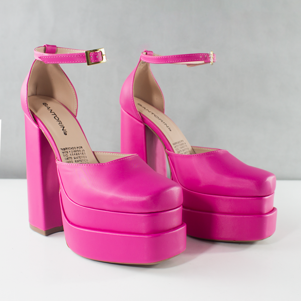 TACONES PARA MUJER KALY FUCSIA