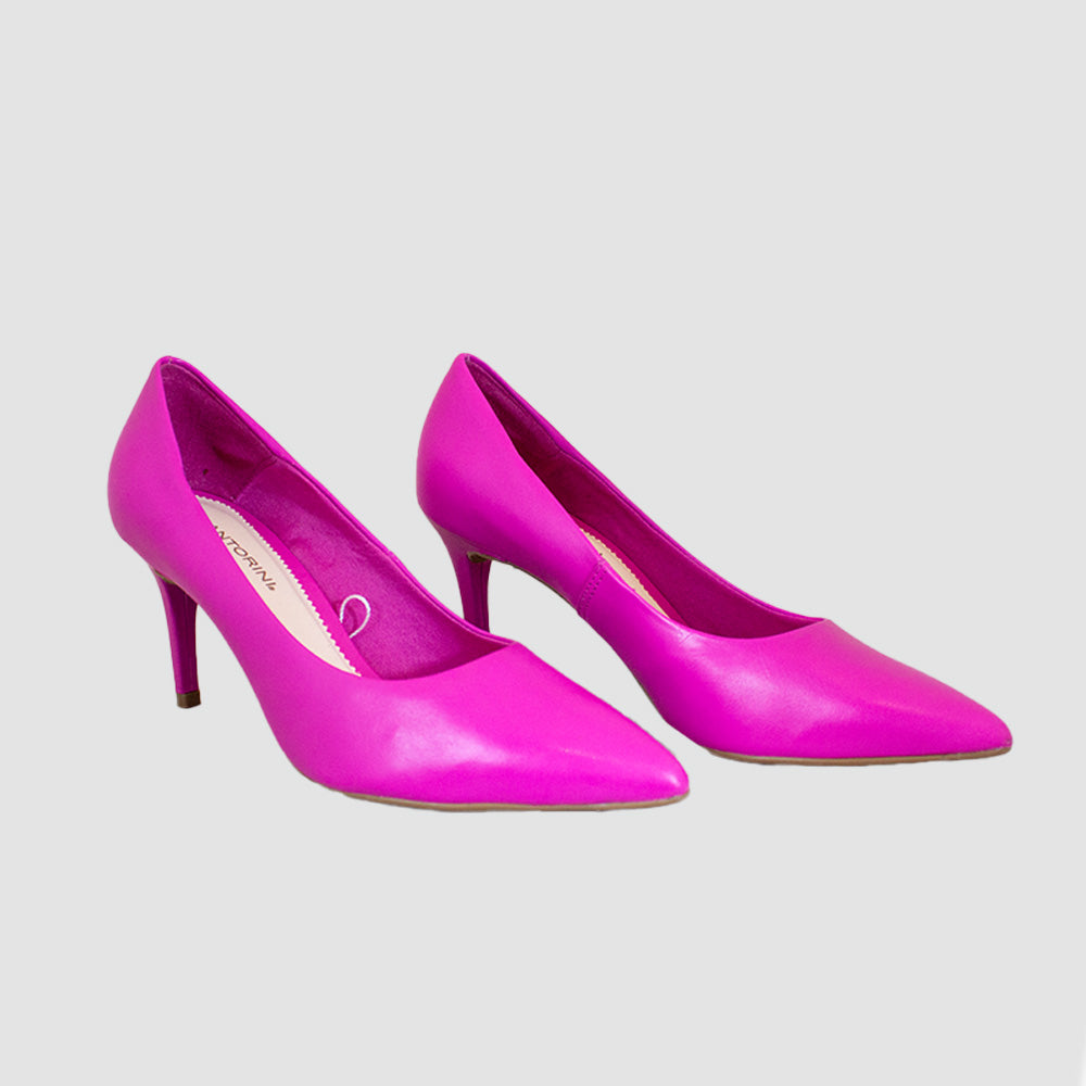 TACONES PARA MUJER OLIVA CUERO DORADO