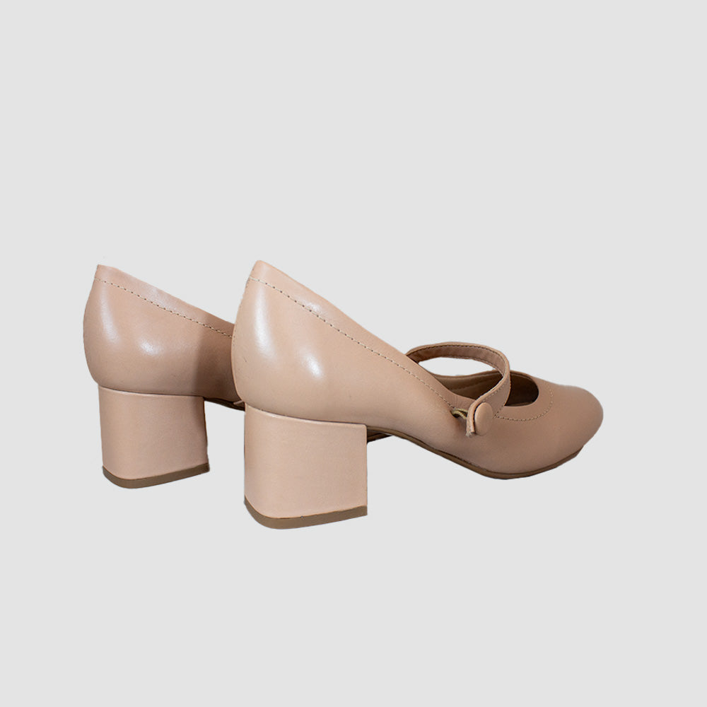 TACONES PARA MUJER LIANA CUERO NUDE