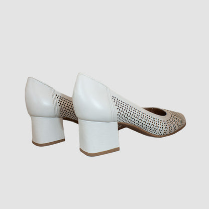 TACONES PARA MUJER ORIAN CUERO BEIGE