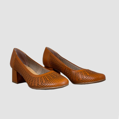 TACONES PARA MUJER ORIAN CUERO CAMEL