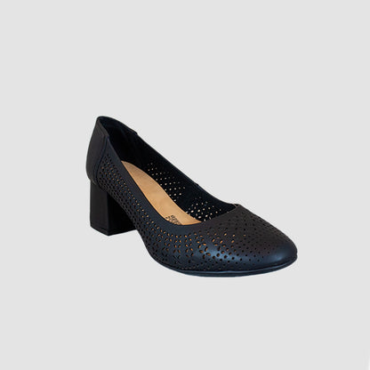 TACONES PARA MUJER ORIAN CUERO NEGRO