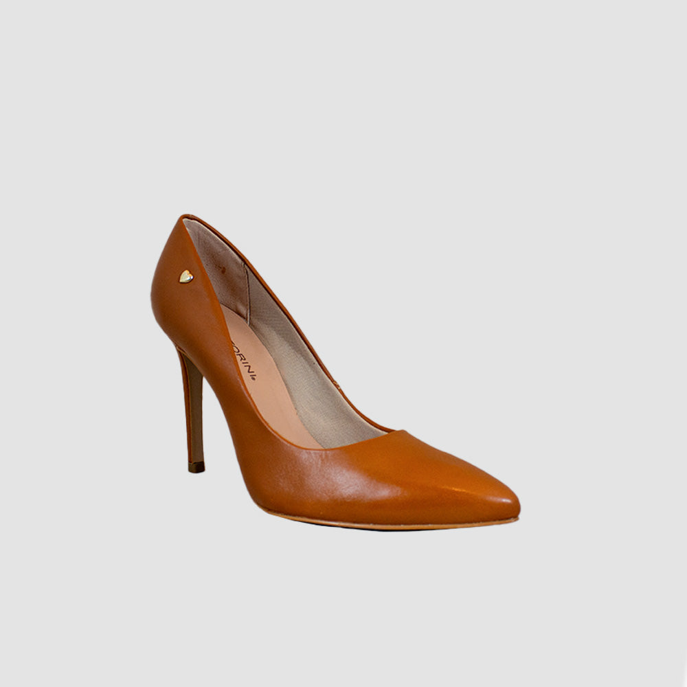 TACONES PARA MUJER ABUNA CUERO CAMEL